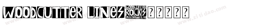 woodcutter lines字体转换